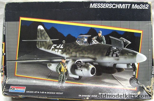 Monogram 1/48 Messerschmitt Me-262, 5453 plastic model kit